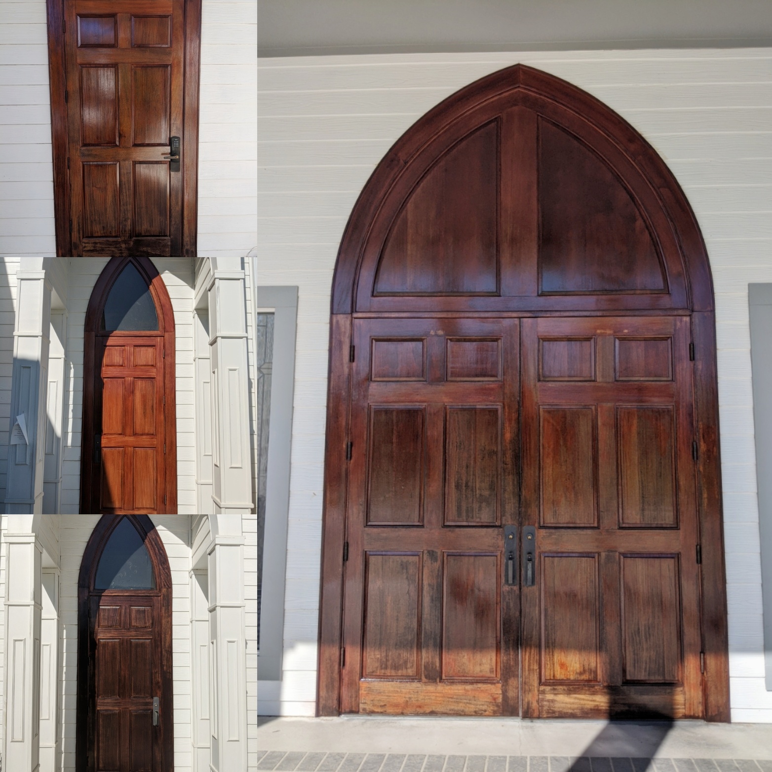 Church Doors Refinished. – SACRED HEART CATHOLIC CHURCH